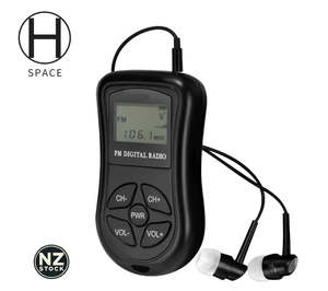 Rechargeable Pocket FM Radio with Earphones