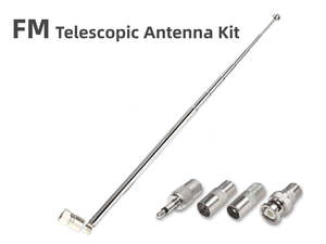 75 Ohm Indoor FM Dipole Antenna with F Connector