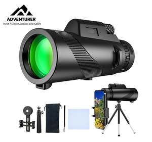 80x100 Monocular Telescope with Phone Holder & Tripod