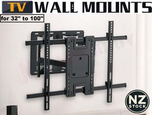 Electronics Photography: Heavy-Duty Full-Motion TV Wall Mount – 32–100 Inch | NZ