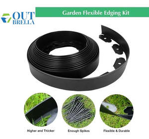 10m Flexible Garden Edging with 30 Fixing Nails