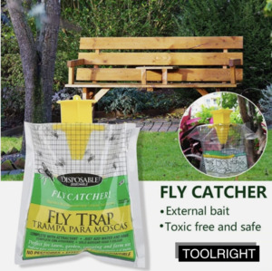 Home Garden Nz: 5-Pack Disposable Fly Catching Bags