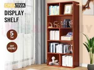 Furniture: 5-Tier Rimu Bookcase & Display Shelf