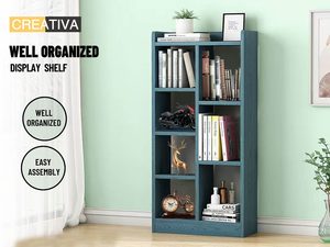Lake Blue Bookshelf & CD DVD Media Rack