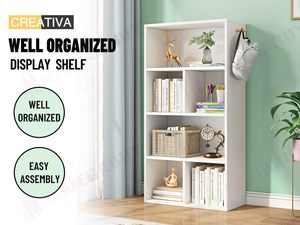 White 4-Tier Bookcase & Display Shelf