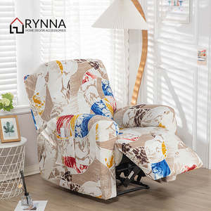 Sofa Chair Covers Nz: QZ Floral Stretch Recliner Chair Cover – 4 Piece