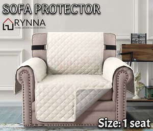 Ivory Waterproof Quilted Sofa Protector – 4 Sizes