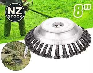 8-Inch Knotted Steel Wire Brush-Cutter Head