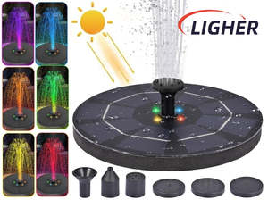3W Solar Fountain Pump with Battery & LED Lights
