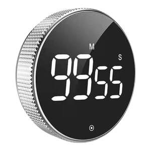 Digital Kitchen Timer – Magnetic LED Twist-Control Timer