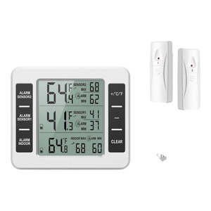 Wireless Digital Fridge & Freezer Thermometer with Alarm