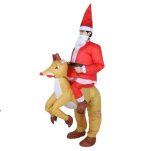 Santa Ride-On Deer Inflatable Costume NZ | Christmas Dress