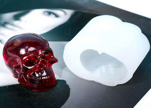 Soap Molds: Mini Skull / candle mold / Soap Mold / plaster mold