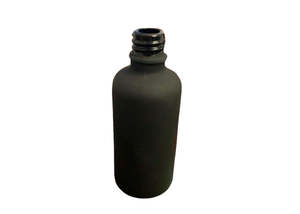 Aromatherapy: Matte Black 50ml Essential Oil Bottle - Clearance