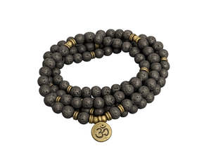 Aromatherapy: Black Lava Stone Necklace (17)