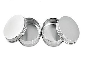 Aluminium Tins – Silver | 30gm