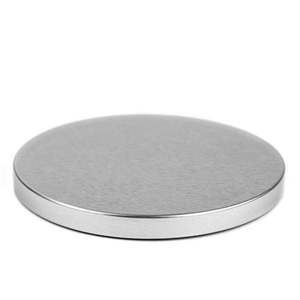 3 Wick Tumbler Lids 1: Silver Metal Flat Lid (3-Wick)