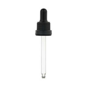 Bakuchiol Facial Oil: 50ml Tamper Evident Dropper 18mm - Black