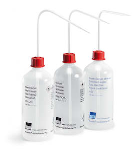 Bottles Containers: ROTILABO® Plastic wash bottle with overpressure valve 500ml