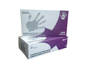Gloves: Nitrile gloves
