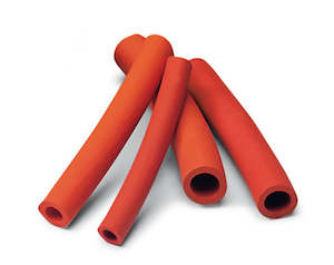 Tubing: Red rubber vacuum tubing
