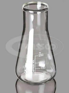 Erlenmeyer Flask, wide neck with graduation