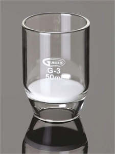 Glassware: Filter Crucible with sintered disc