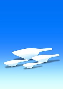 Plasticware: Measuring scoops, PP