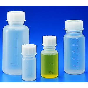 Graduated wide-mouth bottles