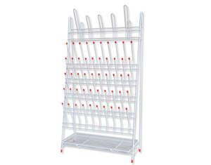 Auxilab: Draining rack with drip tray , 55 positions