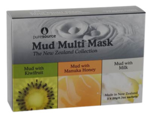 Products: Rotorua Thermal Mud Multi Mask 3 Pack Facial Set Pure Source