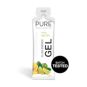 PURE Fluid Energy Gel - Lemon Lime Batch Tested