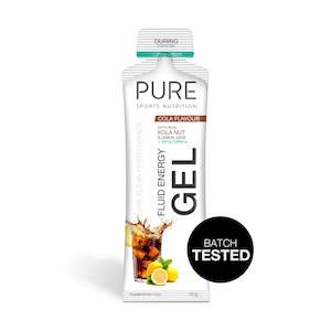Prohibited Substance Tested: PURE Fluid Energy Gel - Cola + Caffeine Batch Tested