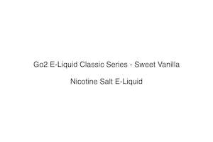 Products: Go2 E-Liquid Classic Series - Sweet Vanilla