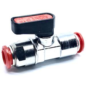 Hose Connectors: Metal Push-Fit Ball Valve Hose Joiner 8mm