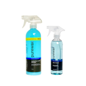 Products: 750ml Waterless Wash & Glass Cleaner Combo