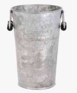 Gardenwares: Old Zinc Vase | Tall - Small