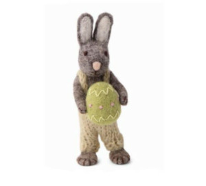 En Gry Sif: Grey Bunny With Pants & Egg | En Gry & Sif