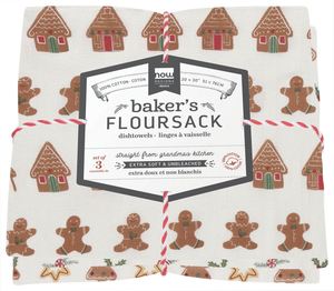 Christmas Cookies Dishtowels | Set Of 3 | Bakers Flour Sack