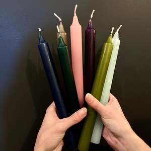 Coloured Table Candles | National Candles