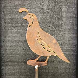 Birds: Quail | Garden Stake