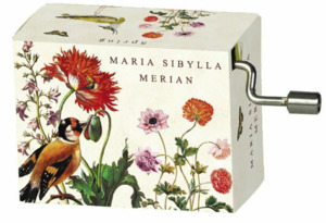 Classic Art Hand Crank Music Box | Vivaldi-Spring | Maria Sibylla Merian