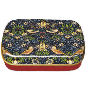 Available: Mini Tin | William Morris, Strawberry Thief