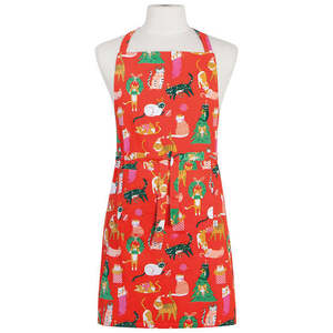 25 Christmas Sale: Let It Meow Christmas Apron