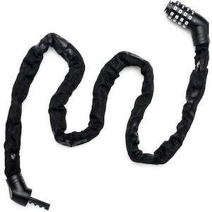 ULAC Street Fighter Chain Hardened Steel Combo Lock 5mm x 100cm