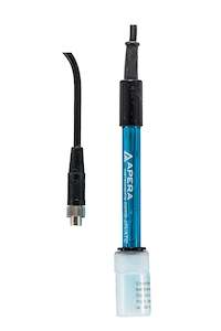 Apera Instruments: Apera 201T-S 3-in-1 pH/temperature Electrode, ATC enabled, 8-pin Connector, for Apera 400(S) Series Portable Meters
