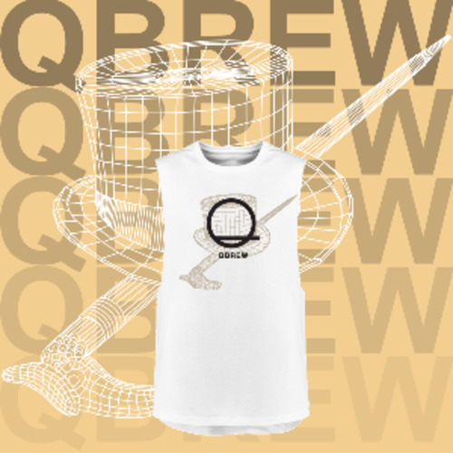 All: QBrew Bare White Muscle Tee