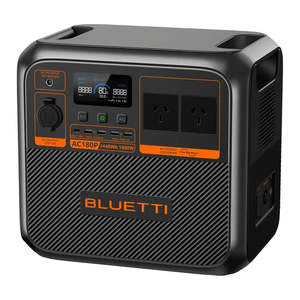 Gun Rack: Bluetti AC180P Home & Portable Power Station (1800W/1440WH) (2700W SURGE)