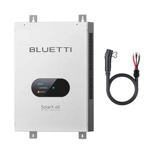 Gun Rack: Bluetti SolarX 4K Solar Charge Controller with P090D Cable
