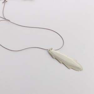 Necklace: DA32: Rolled leaf pendant
